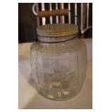 9" Glass Cracker Jar