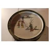 13" Vintage Sunshine Biscuit Tin