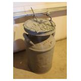 Sun Dial on Cream Can