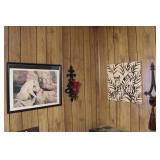 Sconces & Lion Prints