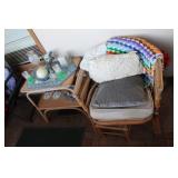 Raton Chair, Table, & Glassware