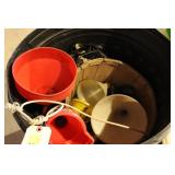 Garbage Can, Crate, Rope, Funnels