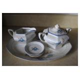 Antique Crescent Bluebird China