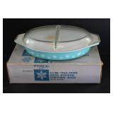 Pyrex Oval Divided Serving Dish