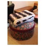 Large Ottoman, Blankets