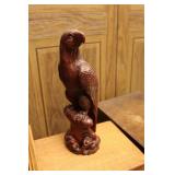 12" Carved Eagle Statue