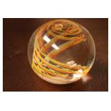 Signed Artglass Paperweight