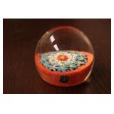 Golden  Crown ER Italy Glass Paperweight