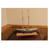 Blue Nose Wood Model Ship