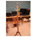 Barley Twist Pressed Wood Coat Rack