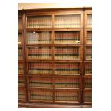 Gunn Antique Oak Double Pane 6-Stack Barrister Boo