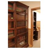 Gunn Antique Oak 6-Stack Barrister Bookcase