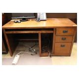 Mission Oak Knee-Hole Office Desk