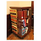 Antique Mission Oak Revolving  Book Case
