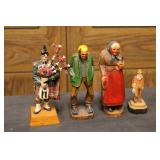 Vintage Wood Carved Figurines