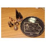 Collectible Figurines & Iowa Tray