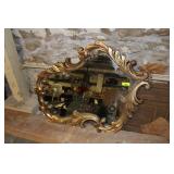 Gold Guilted Hanging Mirror