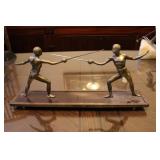 Brass Fencing Sculpture