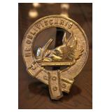 Scottish Wild Boars Head Brass Door Knocker