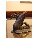 Brass Iowa Ear Corn Bookend
