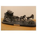 Bronze Statue "Stagecoach" by C.M Russell