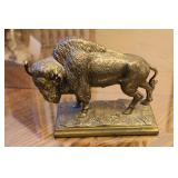 Pot Metal  Buffalo Statue