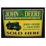John Deere Tractor Tin Sign