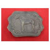 1975 James Lind Quarter Horse Belt Buckle