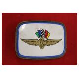 Brass & Enamel Indianapolis Motor Speedway Belt Bu