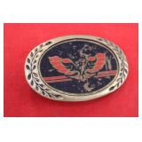 Vintage Brass 1980 Firebird Belt Buckle