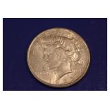 1923 S Silver Peace Dollar