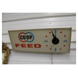 Lighted COOP Feed Clock