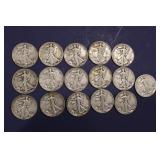 Silver Walking Liberty Half Dollars
