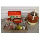 Fishing tackle & Thermos