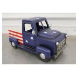 Tin Patriotic Decorative Truck