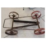 Vintage Hit & Miss Engine Steerable Cart