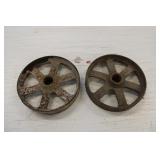 8" Cast Iron Small Engine Cart Wheels