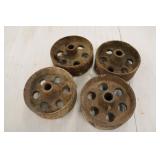 7" Cast Iron Pulleys/Cart Wheels