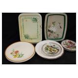 Serving Dishes, Tin Trays