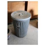Galvanized Trash Can w Fluids