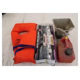 Truck Bug Screen, Seeder, Life Jacket