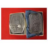 SE IA Antique Gas Engine Club Belt Buckles
