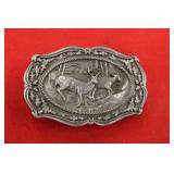 1985 Bergamot Brassworks Deer Belt Buckle