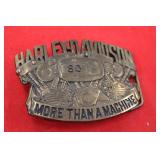 Harley Davidson Brass Belt Buckle