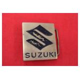 Vintage Brass Suzuki Belt Buckle