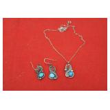 Sterling Silver Necklace & Earring Set
