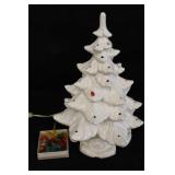 Vintage White Ceramic Christmas Tree