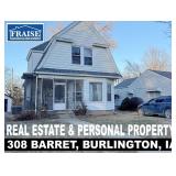 BURLINGTON, IA ESTATE AUCTION- 308 BARRET ST