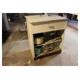 Metal Utility Cabinet & Contents