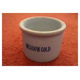 Meadow Gold Salt Crock